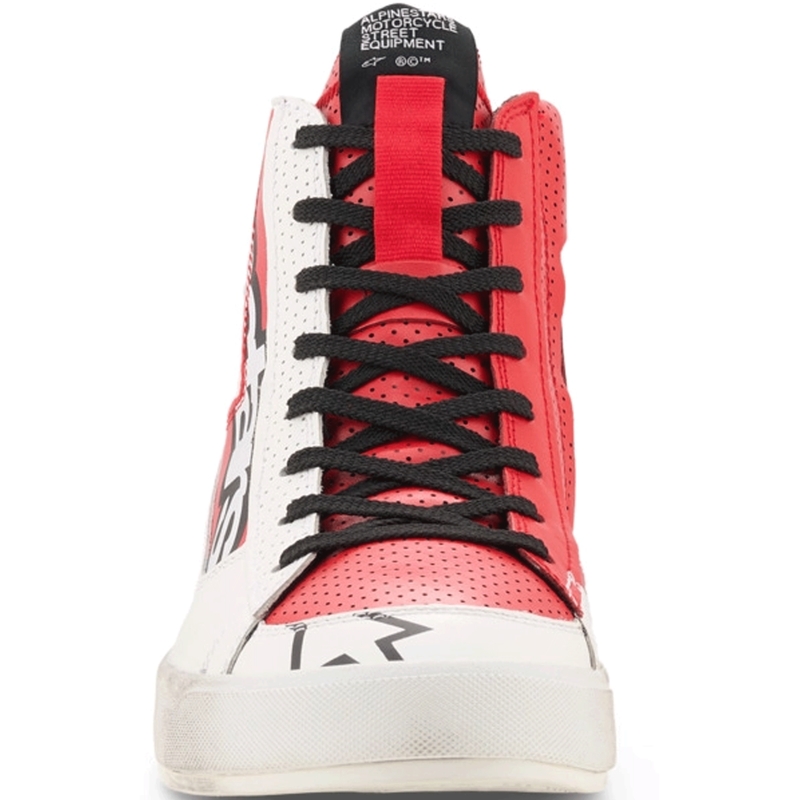 Boty na motorku Alpinestars Stated Flair bílo-červené