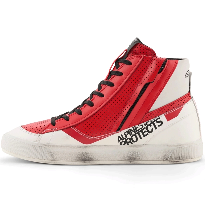Boty na motorku Alpinestars Stated Flair bílo-červené