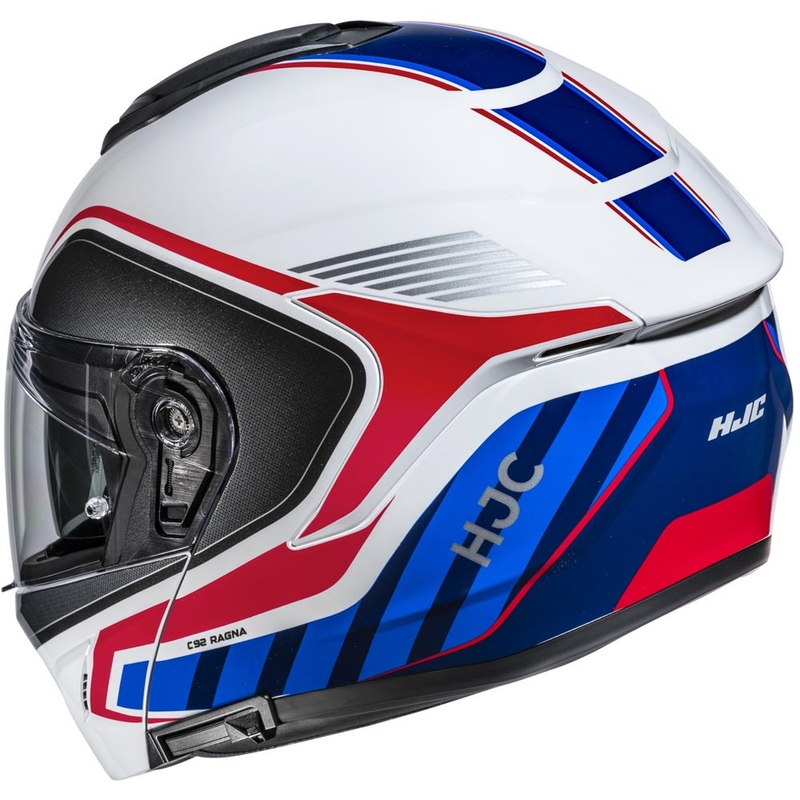 Výklopná helma na motorku HJC C92 Ragna MC21 bílo-červeno-modrá