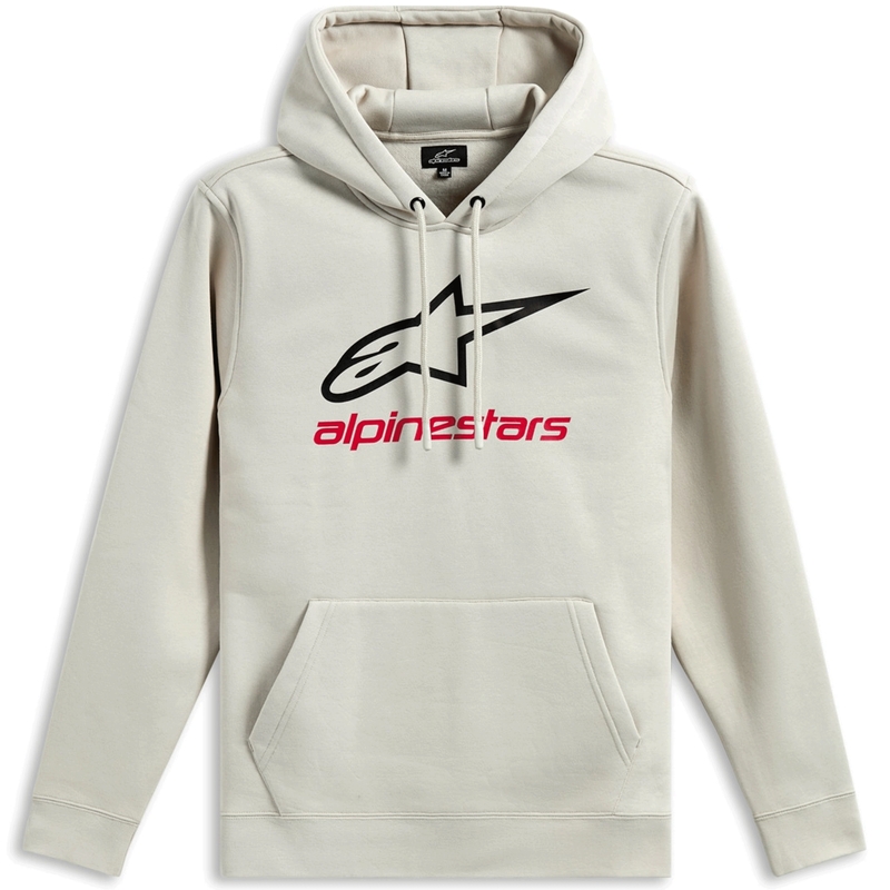 Mikina Alpinestars Always Hoodie 3 krémově bílo-černo-červená