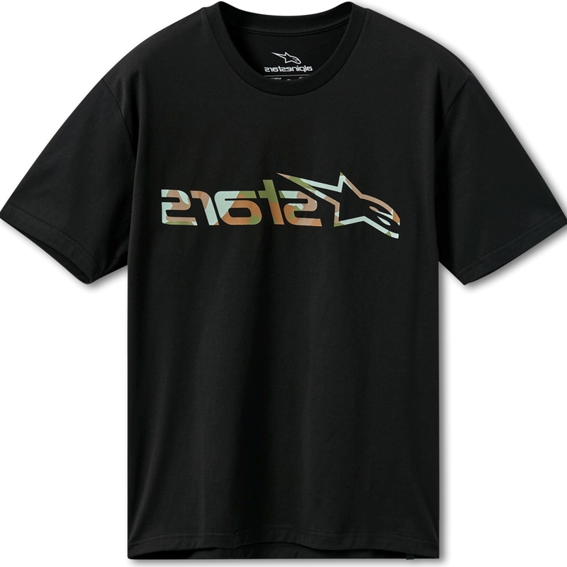 Triko Alpinestars Verdure Camo CSF černé