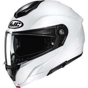 Výklopná helma na motorku HJC C92 Solid perleťově bílá