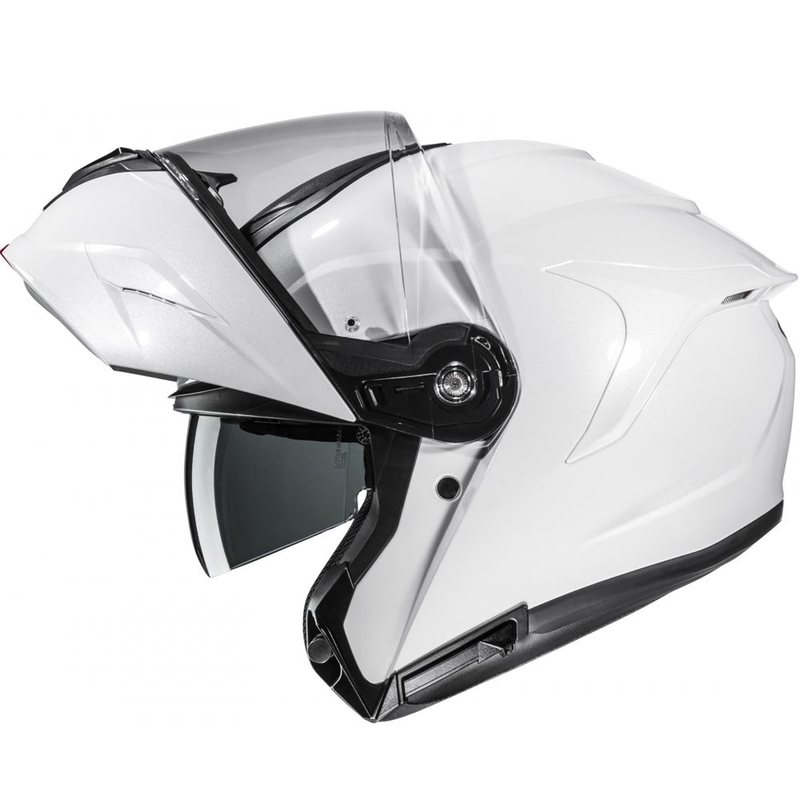 Výklopná helma na motorku HJC C92 Solid perleťově bílá