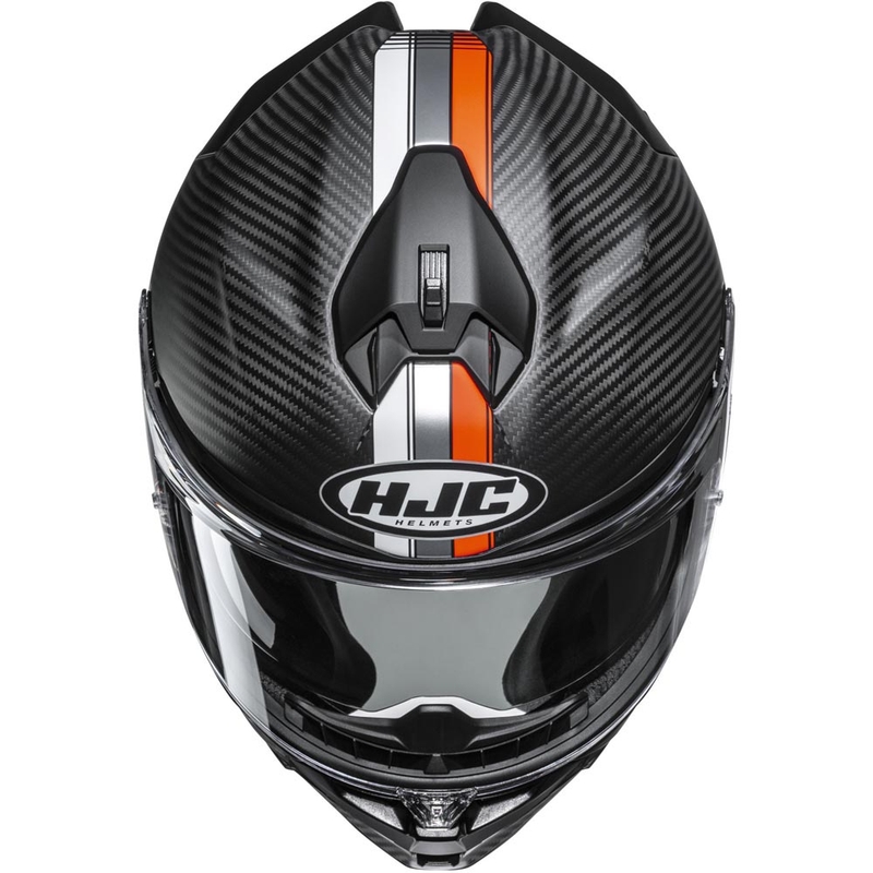 Integrální helma na motorku HJC F72 Carbon Eos MC6HSF černo-oranžová