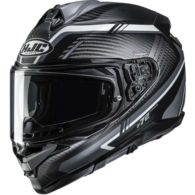 Integrální helma na motorku HJC F72 Carbon Kairo MC5SF černo-šedo-bílá