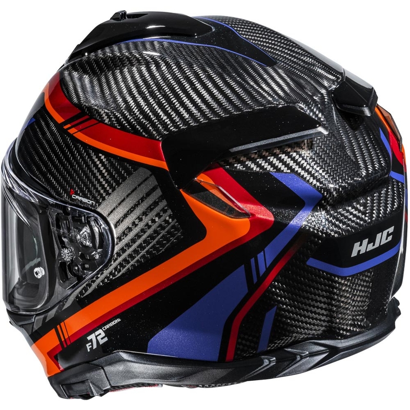 Integrální helma na motorku HJC F72 Carbon Kairo MC8 černo-oranžovo-červeno-fialová