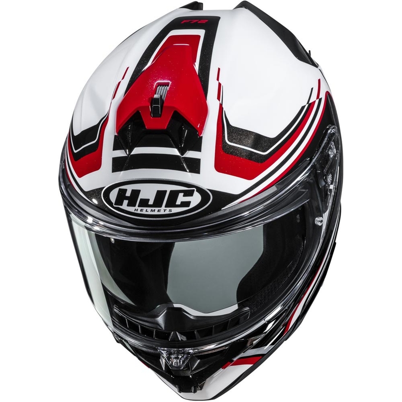 Integrální helma na motorku HJC F72 Oflo MC1 bílo-černo-červená