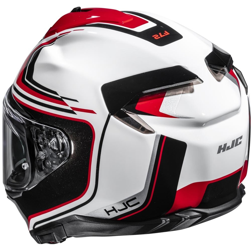 Integrální helma na motorku HJC F72 Oflo MC1 bílo-černo-červená