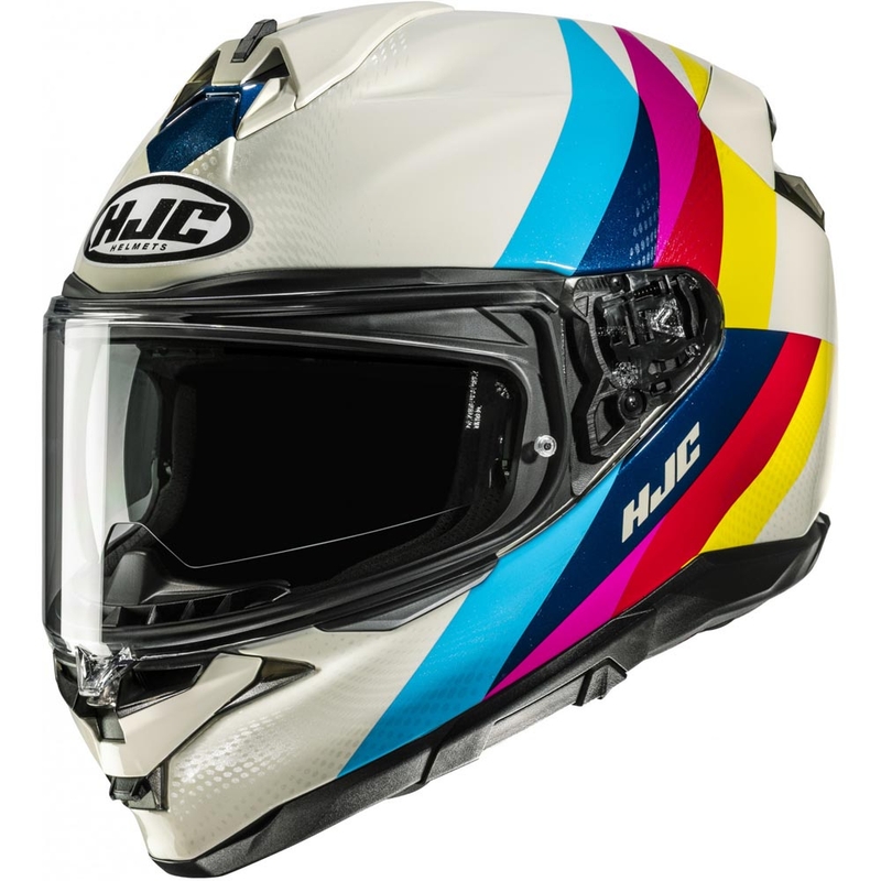 Integrální helma na motorku HJC F72 Racero MC23 bílo-barevná