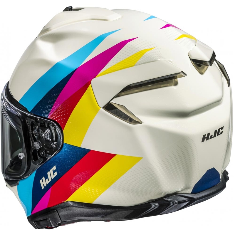 Integrální helma na motorku HJC F72 Racero MC23 bílo-barevná