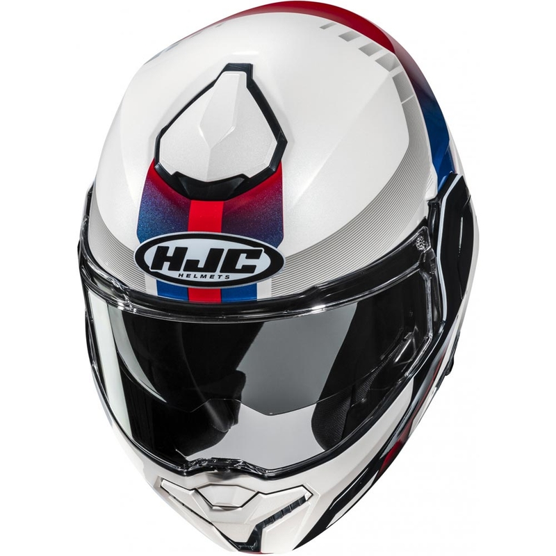 Překlápěcí helma na motorku HJC i101 Mira MC21 bílo-modro-červená