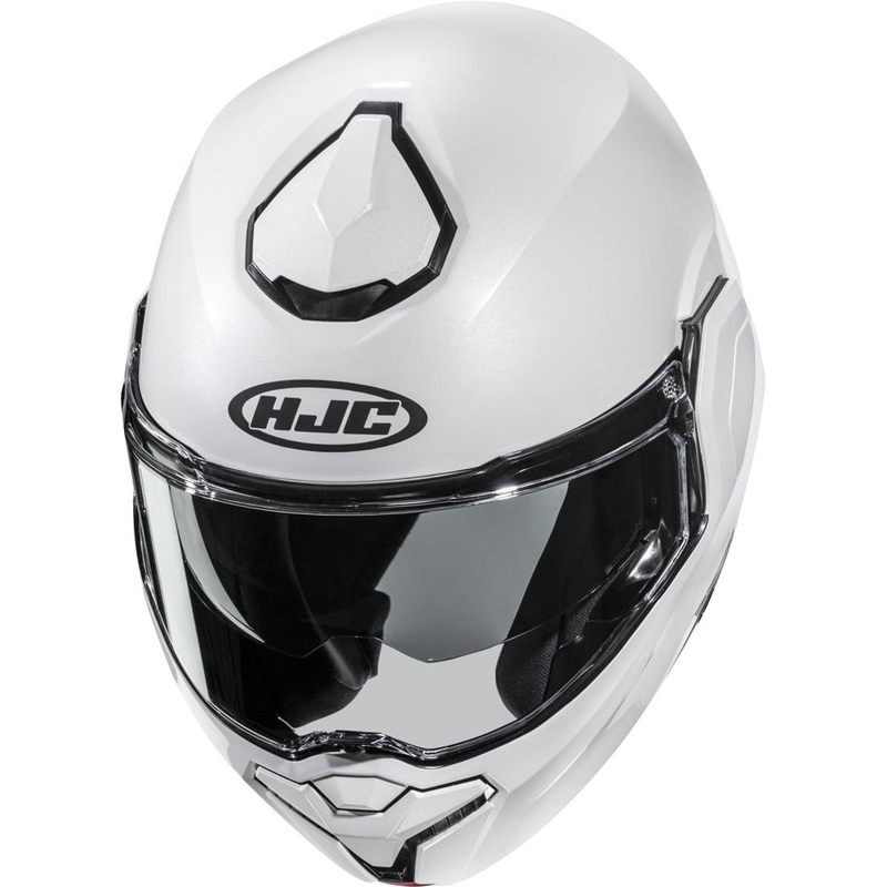 Překlápěcí helma na motorku HJC i101 Solid perleťově bílá