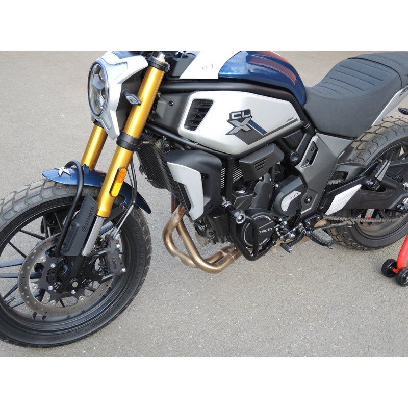 Ochranné rámy motoru RDMOTO černá (s chrániči)
