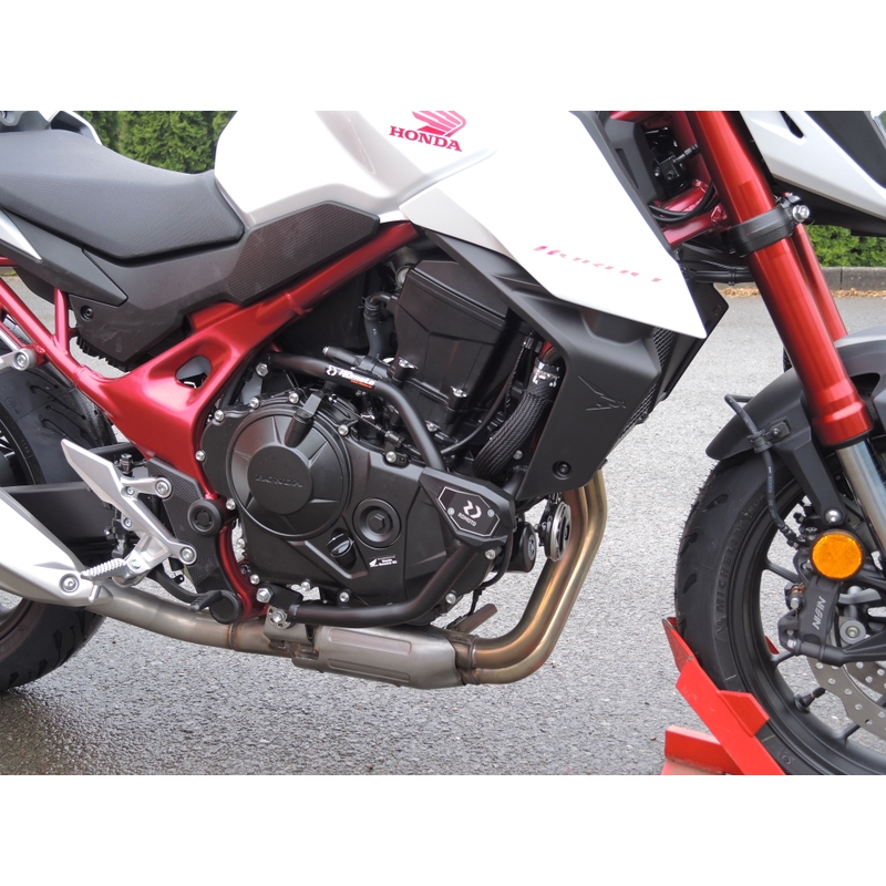 Ochranné rámy motoru RDMOTO černá (s chrániči) pro HONDA CB 750 Hornet 2022-2025
