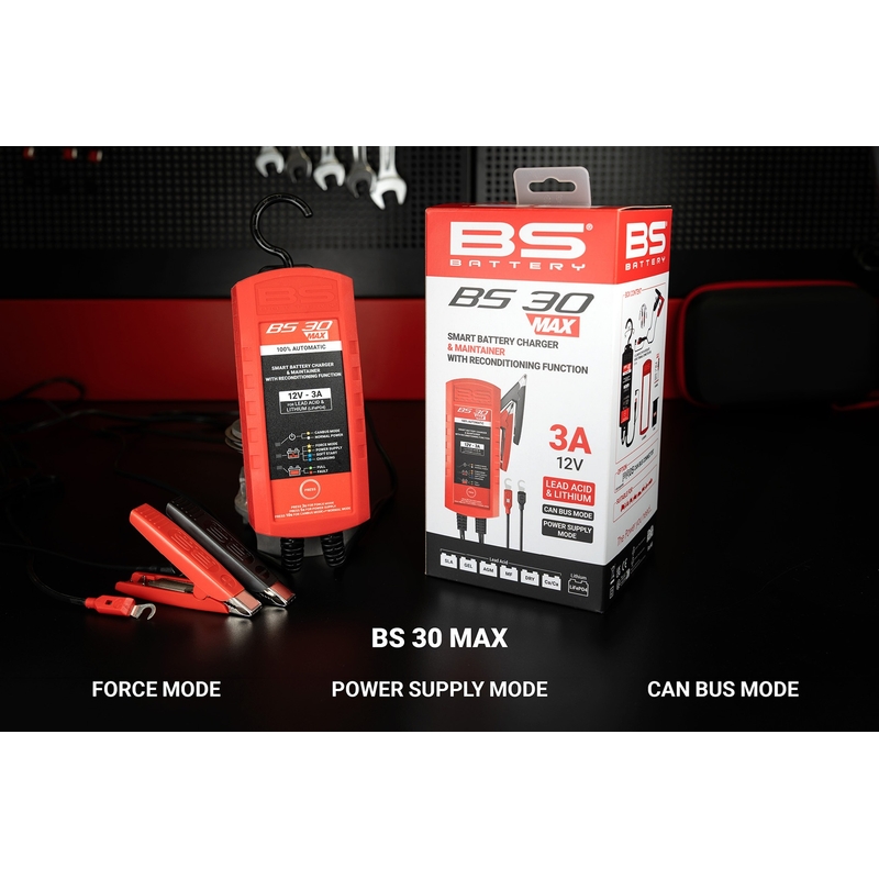 Nabíječka baterií BS-BATTERY SMART (vhodné také pro lithiové baterie) 12V 3A