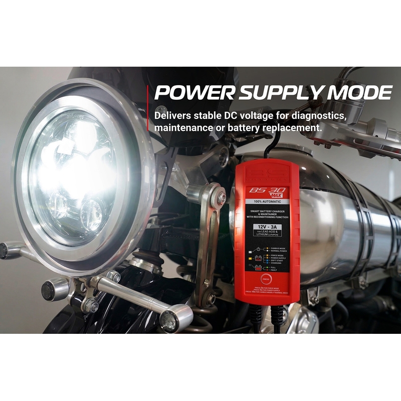 Nabíječka baterií BS-BATTERY SMART (vhodné také pro lithiové baterie) 12V 3A