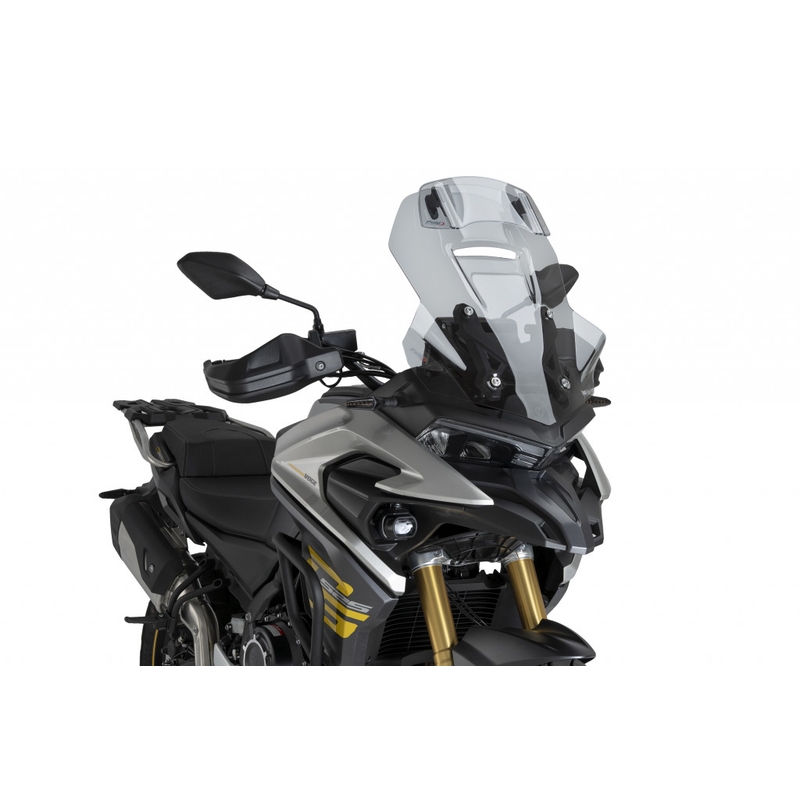 Plexi štít PUIG TOURING WITH VISOR kouřová pro VOGE DSX 525 2024-2026, VOGE DSX 625 2025-2026