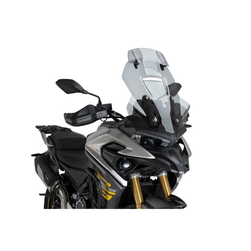 Plexi štít PUIG TOURING WITH VISOR kouřová pro VOGE DSX 525 2024-2026, VOGE DSX 625 2025-2026