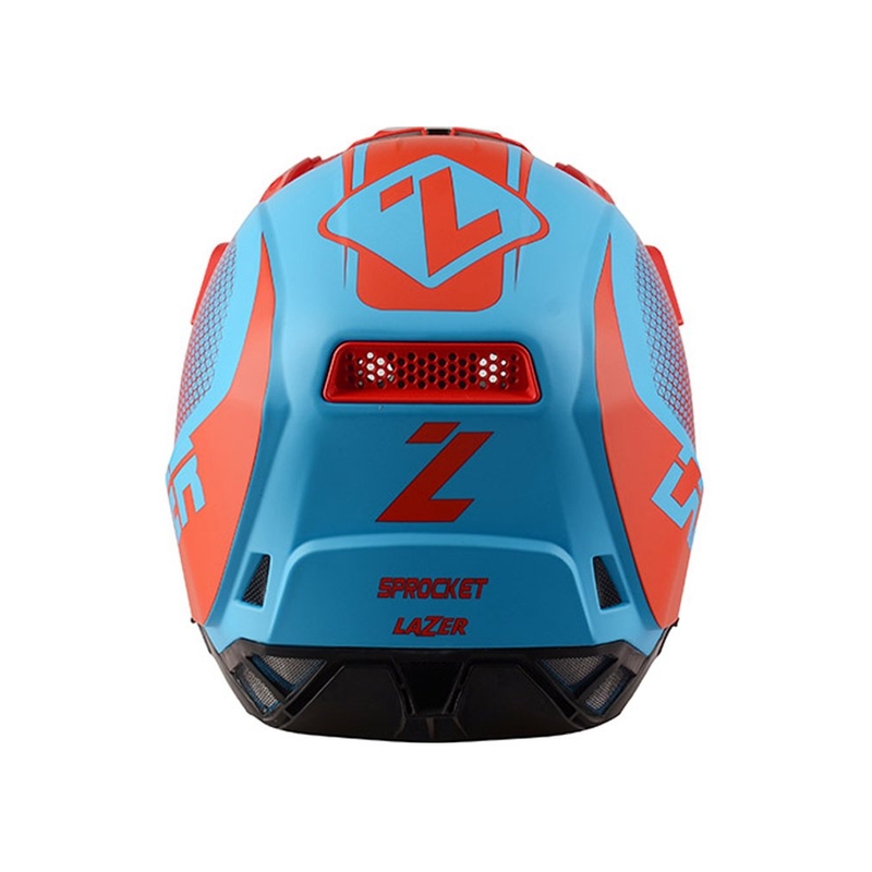 Motokrosová přilba Lazer X9 Sprocket červeno-modrá