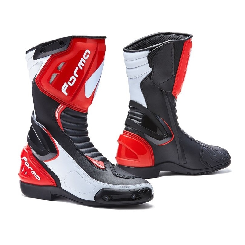 Moto boty Forma Freccia černo-bílo-červené