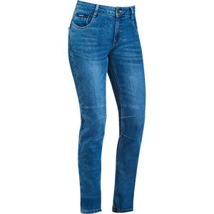 Dámské jeansy na motorku IXON Cathelyn seprané modré výprodej