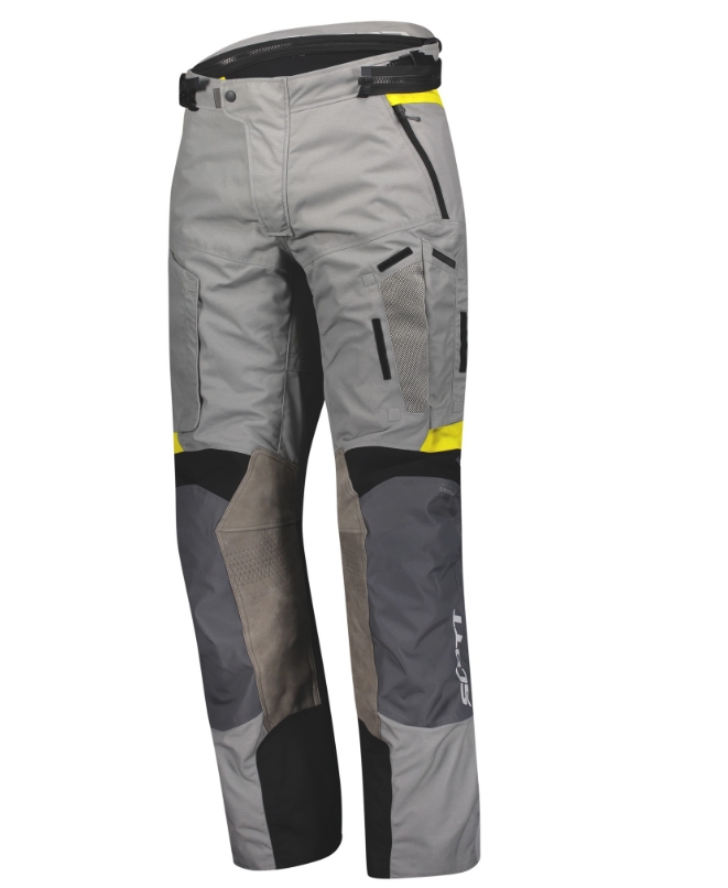 Kalhoty na motorku SCOTT Dualraid Dryo šedo-žluté výprodej Velikost: 3XL