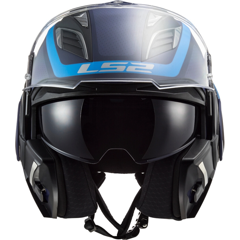Překlápěcí přilba na motorku LS2 FF900 Valiant II Orbit modrá