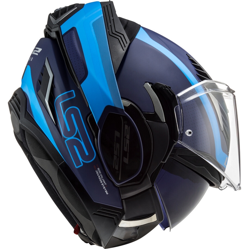 Překlápěcí přilba na motorku LS2 FF900 Valiant II Orbit modrá