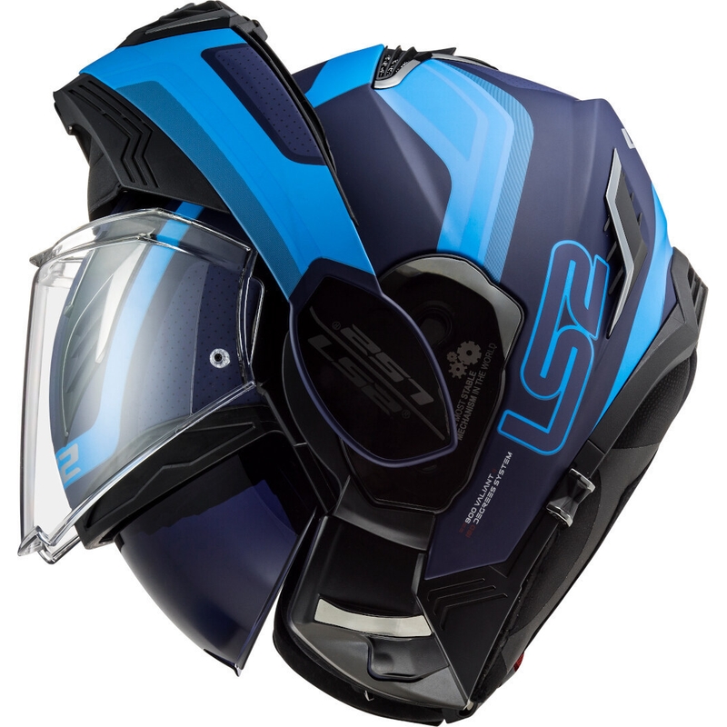 Překlápěcí přilba na motorku LS2 FF900 Valiant II Orbit modrá