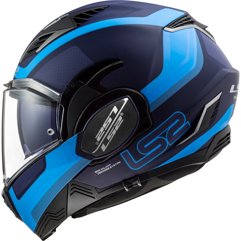 Překlápěcí přilba na motorku LS2 FF900 Valiant II Orbit modrá