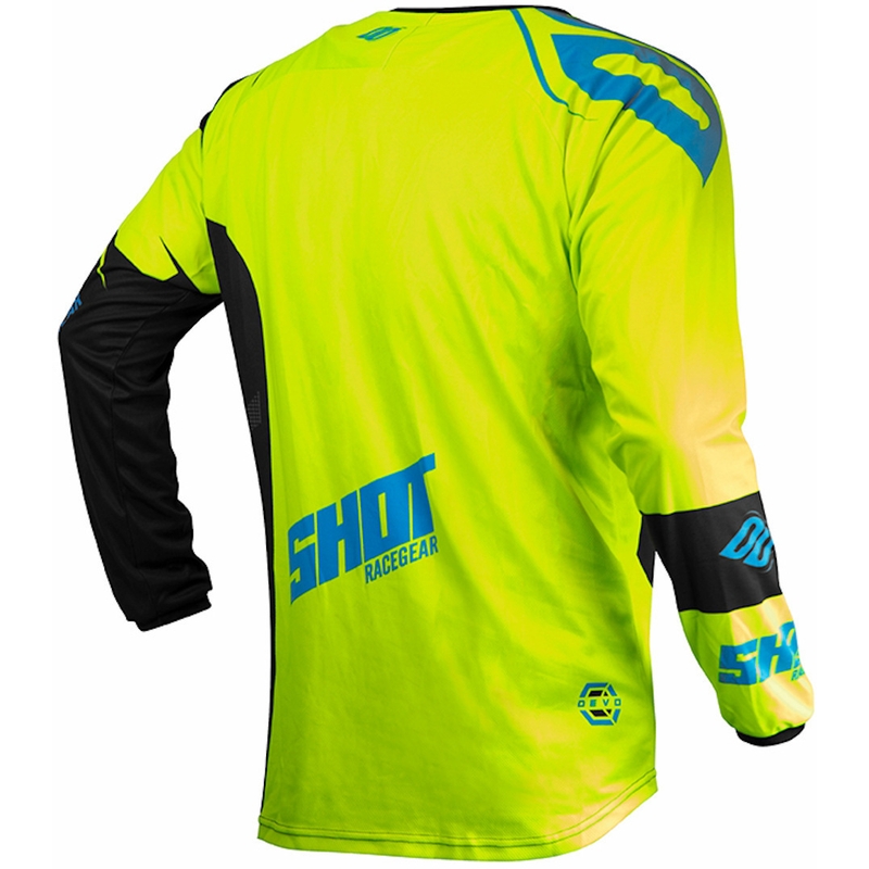 Dětský motokrosový dres Shot Devo Ventury černo-modro-fluo žlutý výprodej
