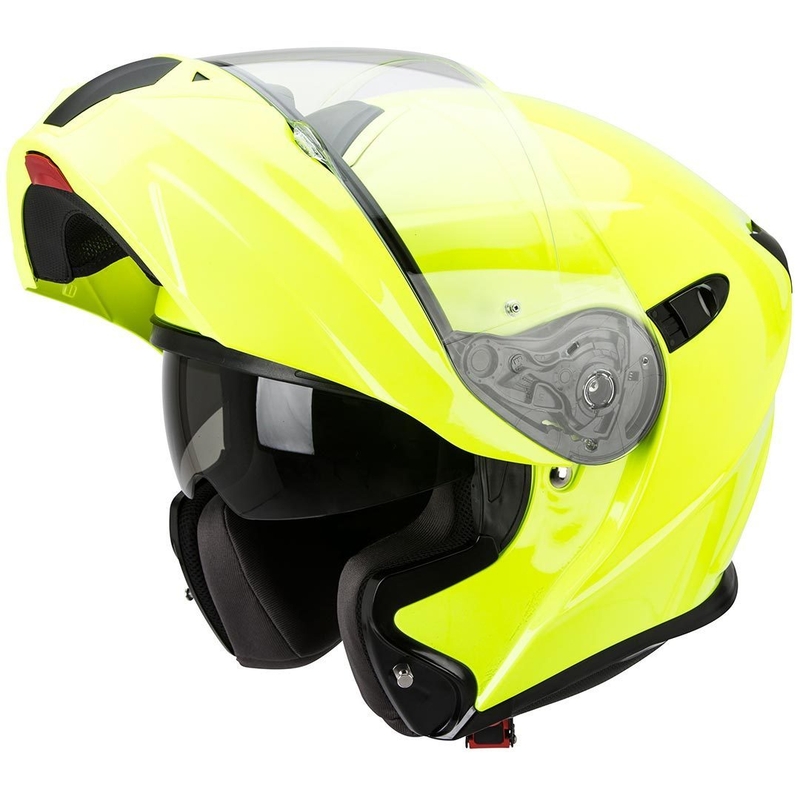Moto přilba vyklopná Scorpion EXO-920 fluo žlutá