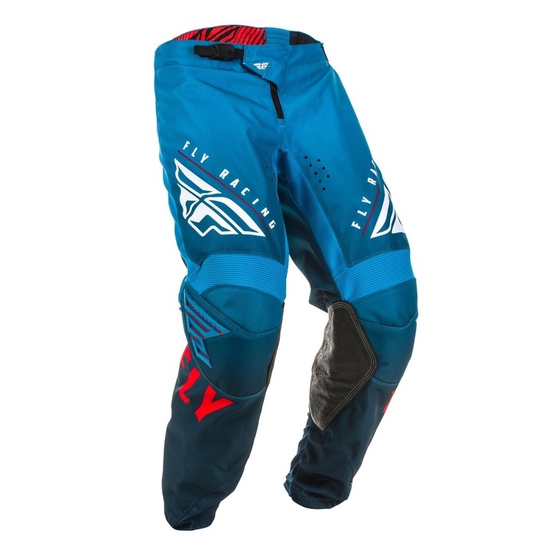 Motokrosové kalhoty FLY Racing Kinetic K220 modro-bílo-červené