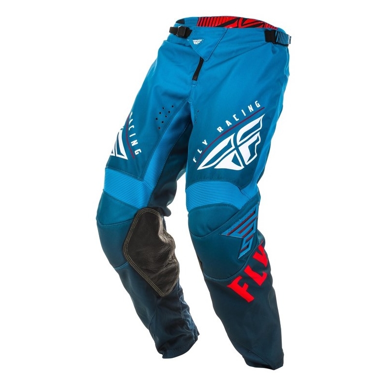 Motokrosové kalhoty FLY Racing Kinetic K220 modro-bílo-červené