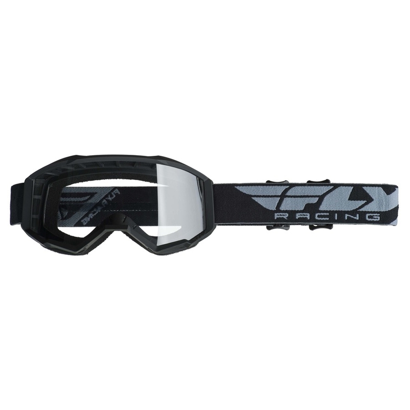 Dětské motokrosové brýle FLY Racing Focus 2019 černé (čiré plexi) výprodej