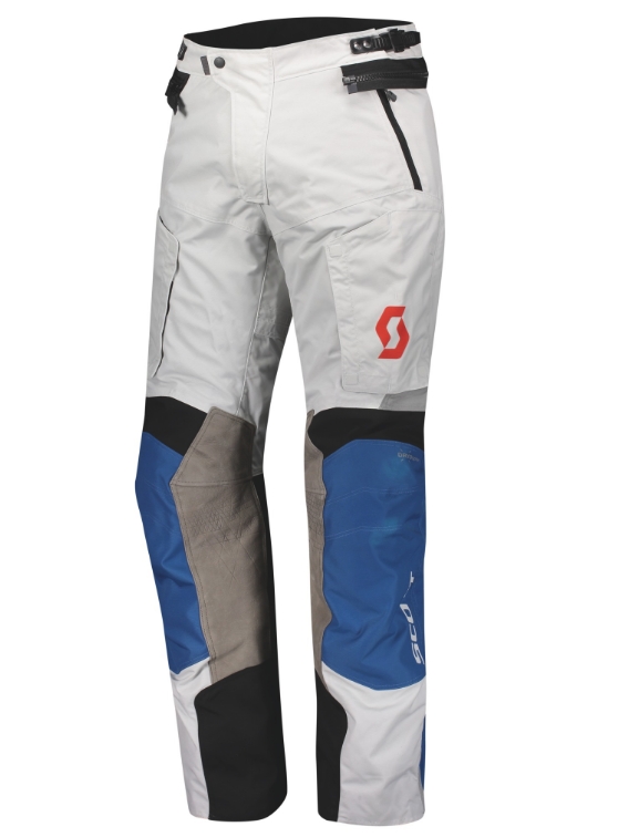 Kalhoty na motorku SCOTT Dualraid Dryo šedo-modré výprodej Velikost: 3XL