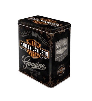 Plechová dóza Harley Davidson
