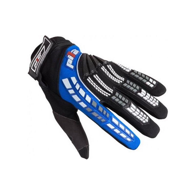 Dětské mx rukavice na motorku Pilot černo/modré