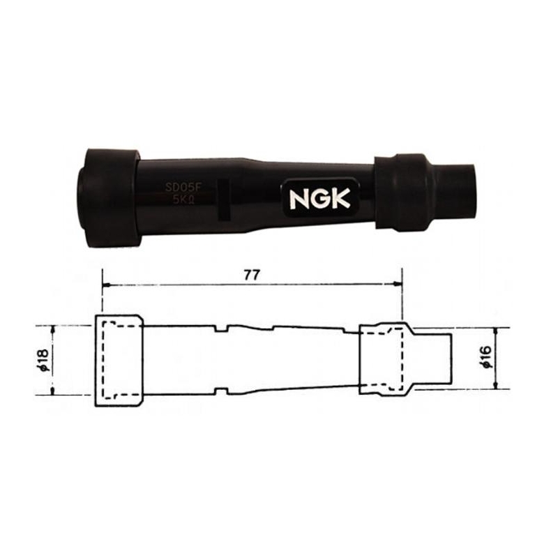 Koncovka zapalovací svíčky NGK