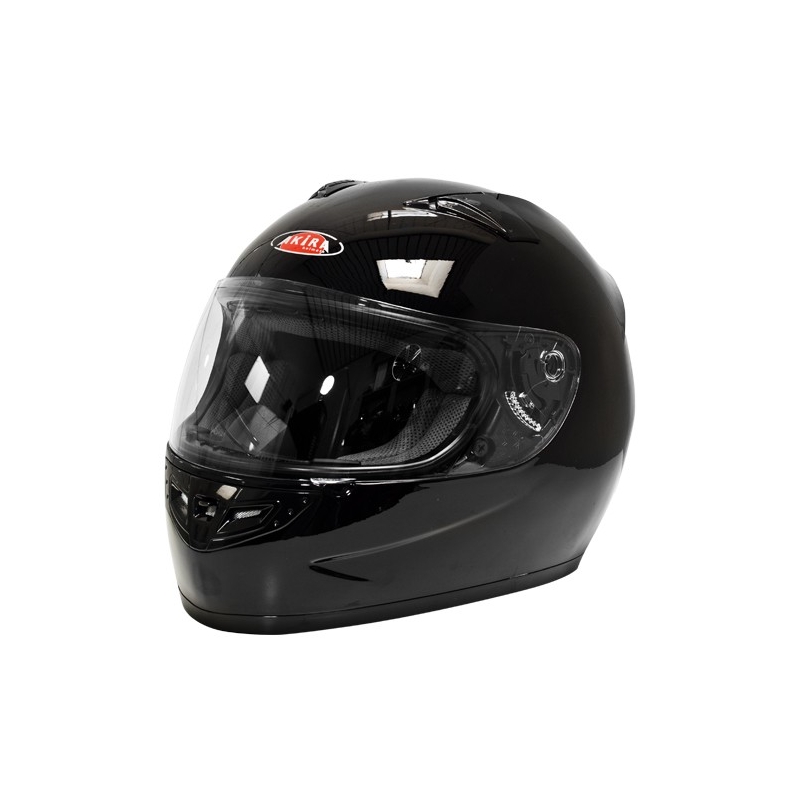 Přilba na motorku Akira 2243 černá lesklá výprodej
