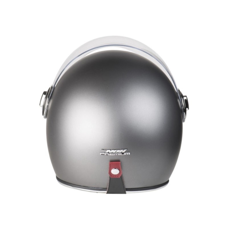 Otevřená přilba NOX PREMIUM Heritage stříbrná matná