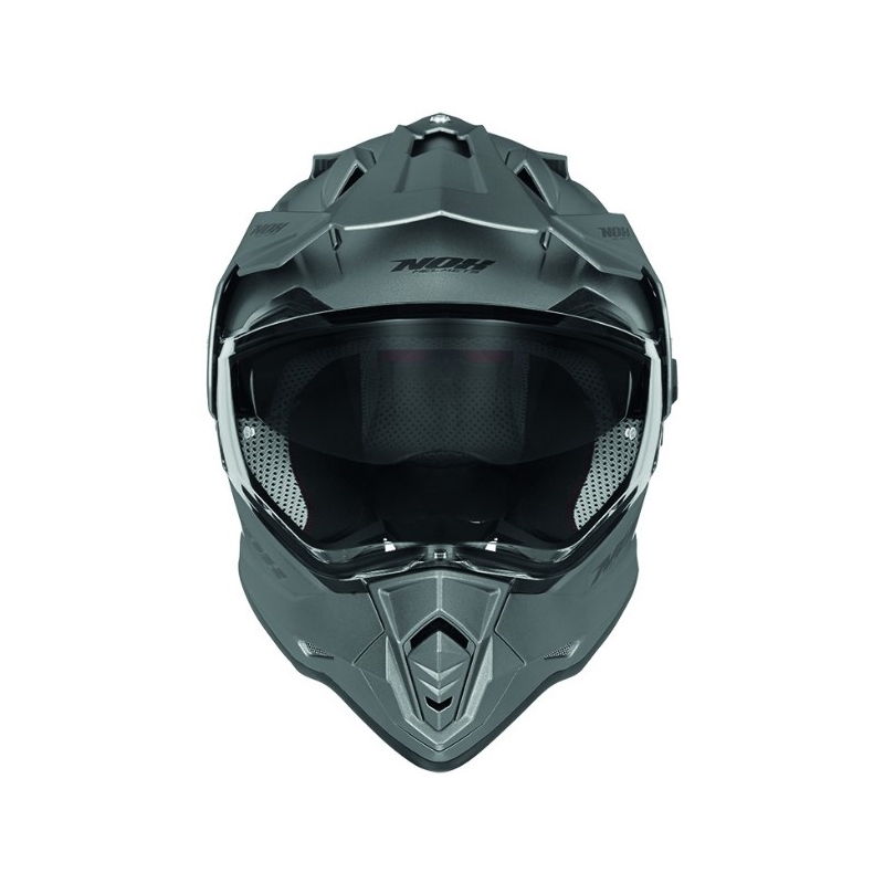 Enduro přilba NOX N312 stříbrná
