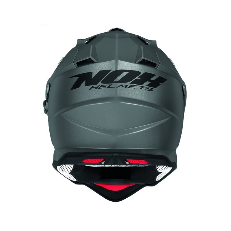 Enduro přilba NOX N312 stříbrná