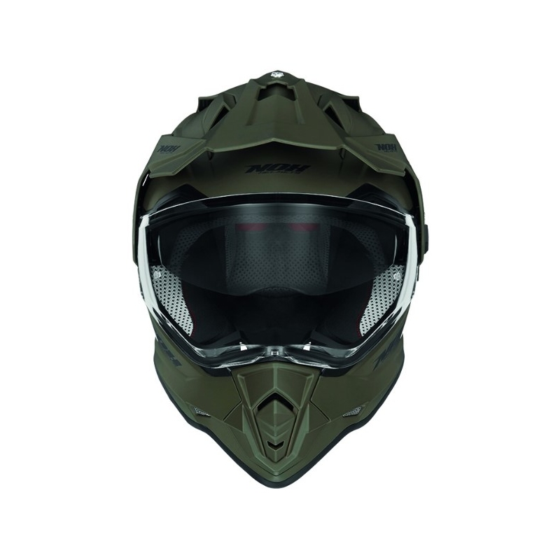 Enduro přilba NOX N312 zelená matná