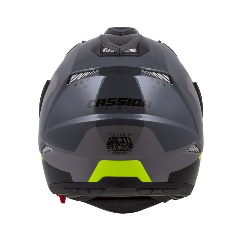 Enduro přilba Cassida Tour 1.1 Spectre černo-šedo-fluo žlutá výprodej