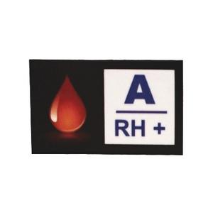 Nálepka s krevní skupinou A RH+