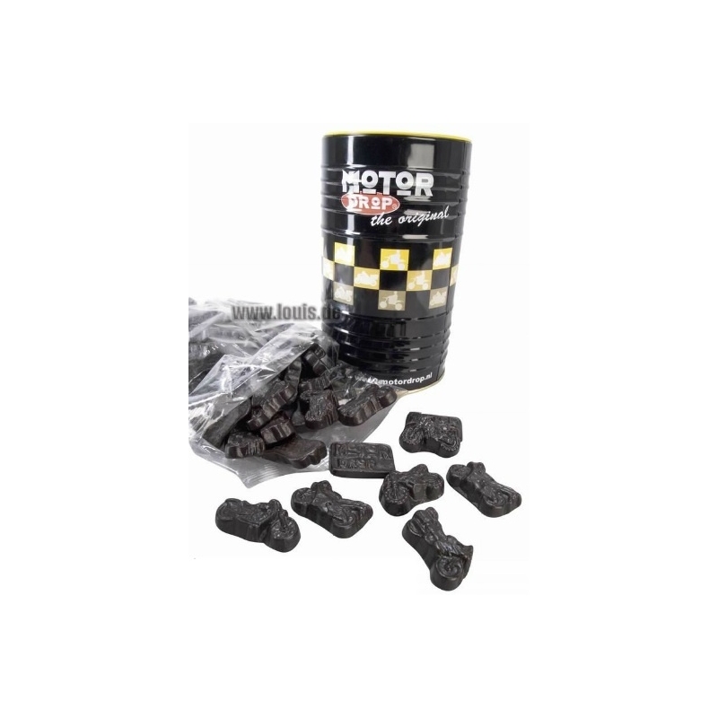 Lékořicové bonbónky ve tvaru motorky