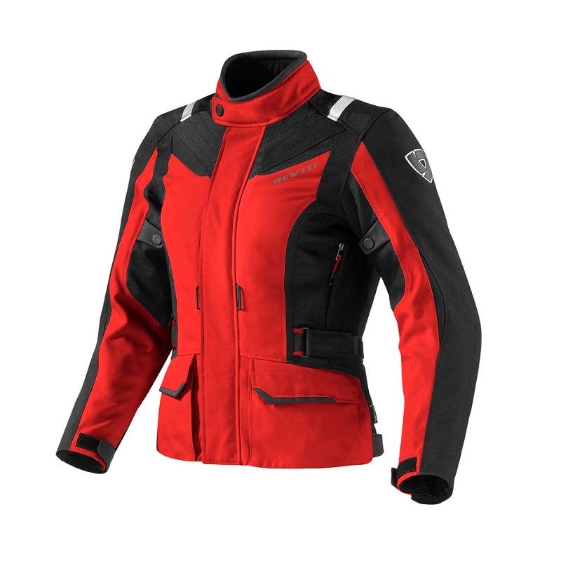 Dámská bunda na motorku Revit Voltiac červeno-černá výprodej