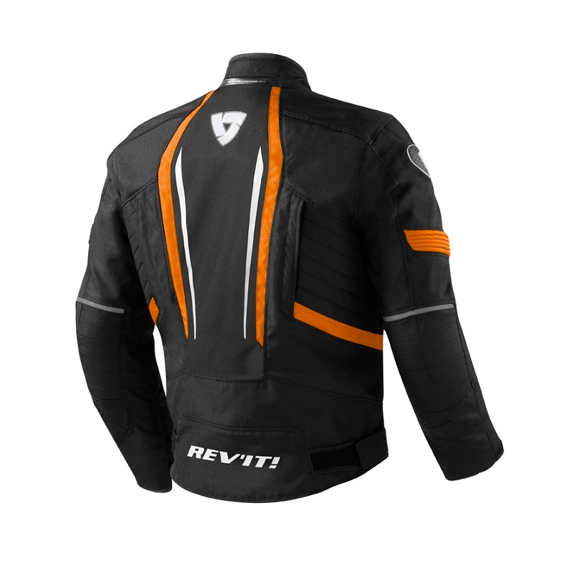 Bunda na motorku Revit Shield černo-oranžová výprodej