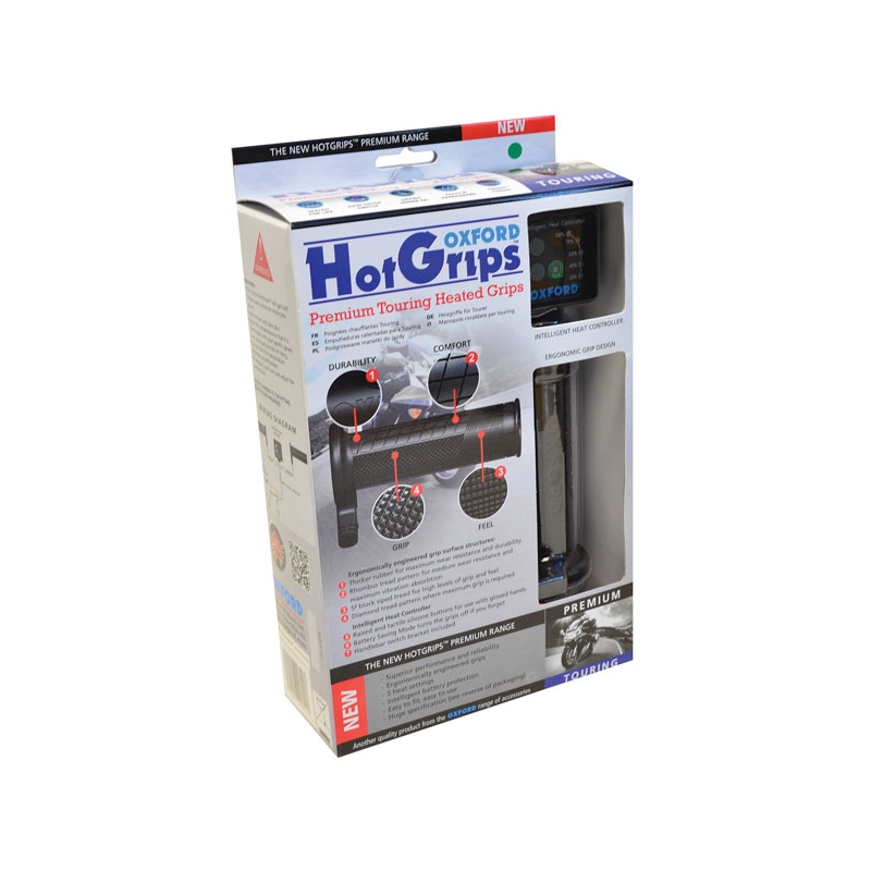 Vyhřívané rukojeti na motorku Oxford Hotgrips Premium Touring